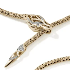 Women John Hardy Statement^Naga Y Necklace, Sterling Silver, 4.4Mm