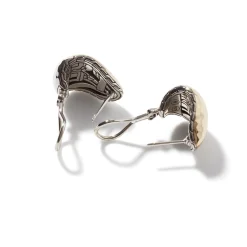 Women John Hardy Statement^Palu Buddha Earring, Gold, Sterling Silver