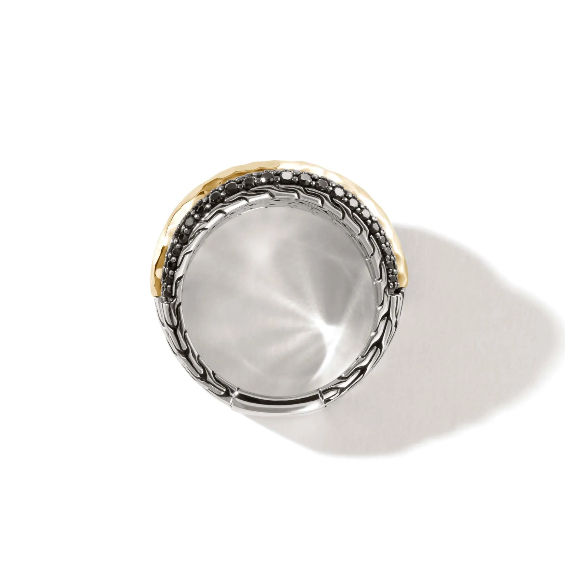 Women John Hardy Bands^Palu Dome Ring, Silver, Gold, Pave