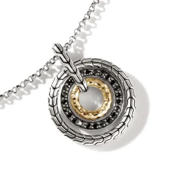 Women John Hardy Pendants^Palu Pendant Necklace, Silver, Gold, Pave
