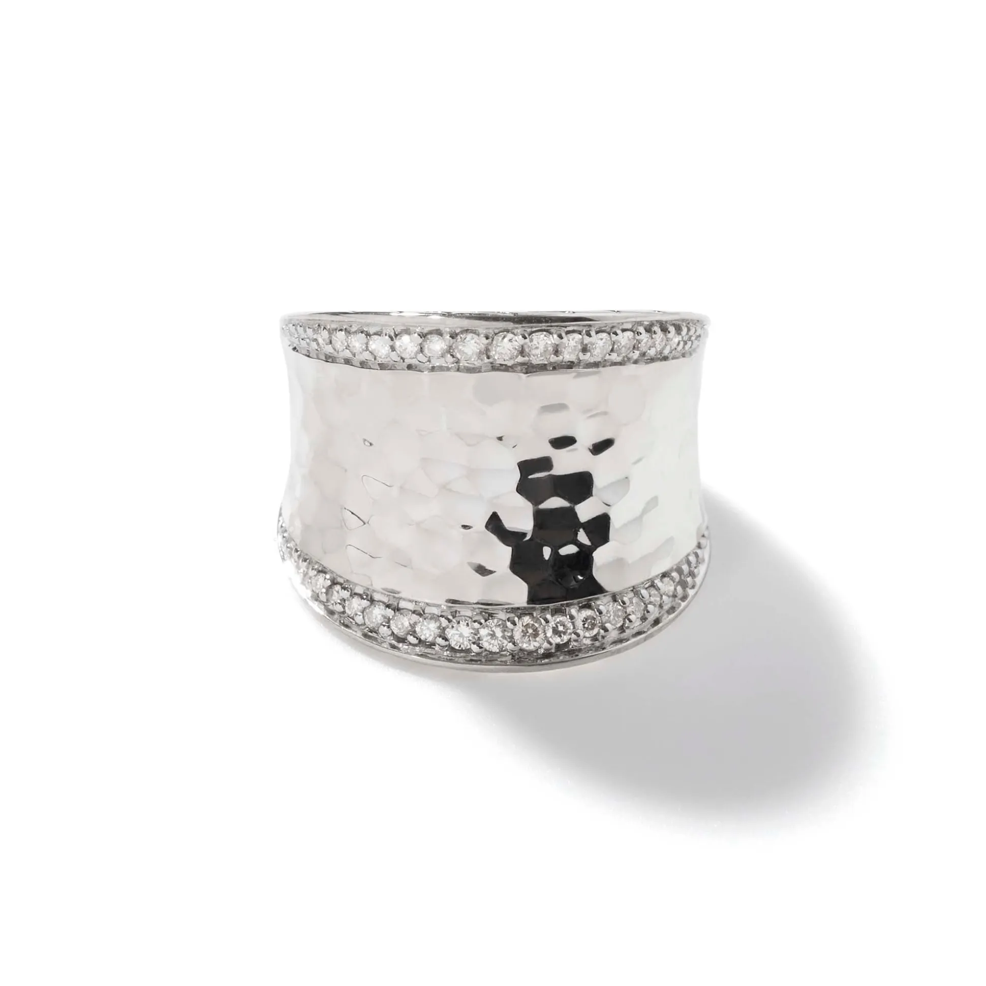 Women John Hardy Statement^Palu Saddle Ring, Sterling Silver, Diamonds