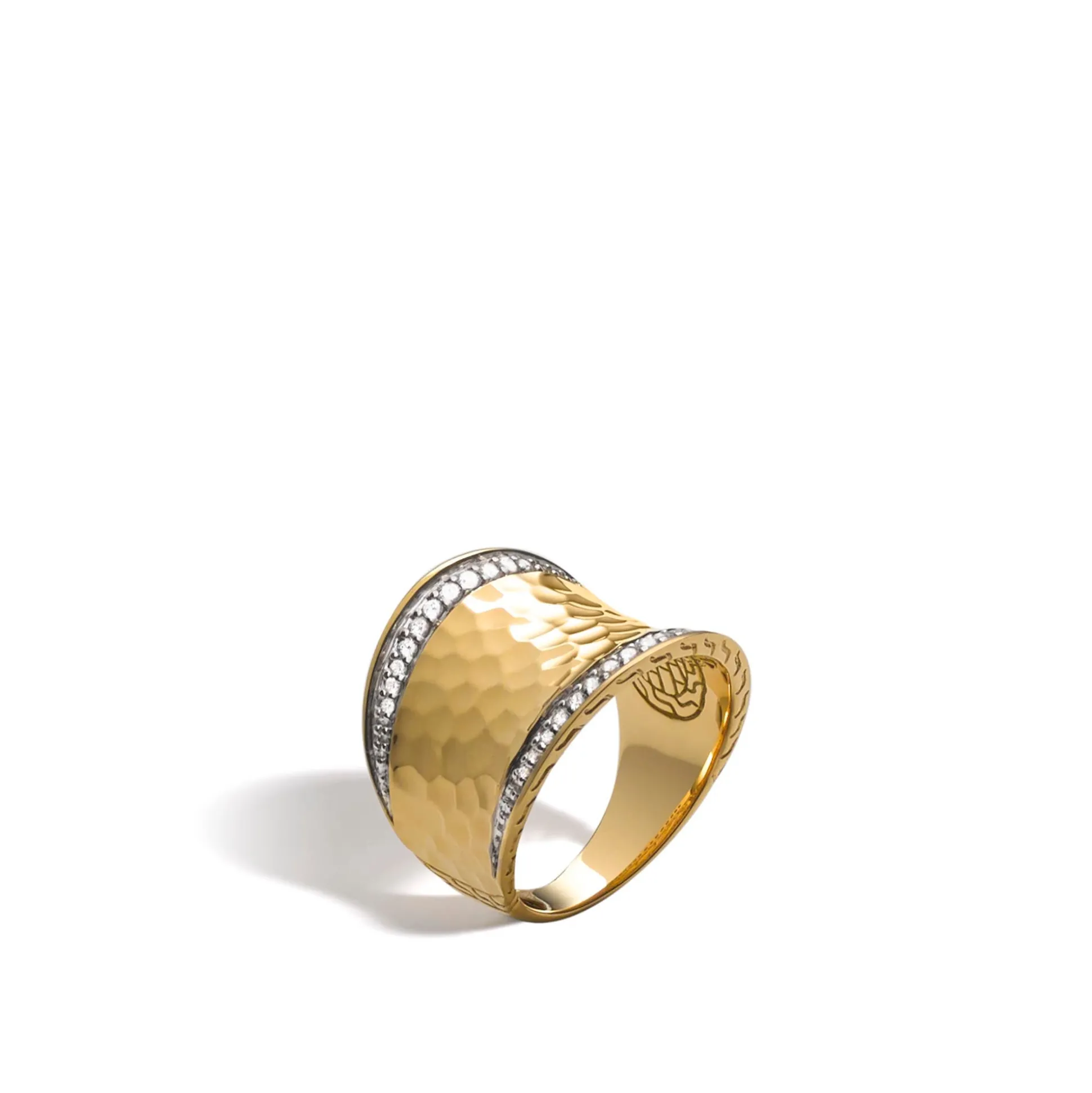 Women John Hardy Statement^Palu Saddle Ring, Sterling Silver, Diamonds