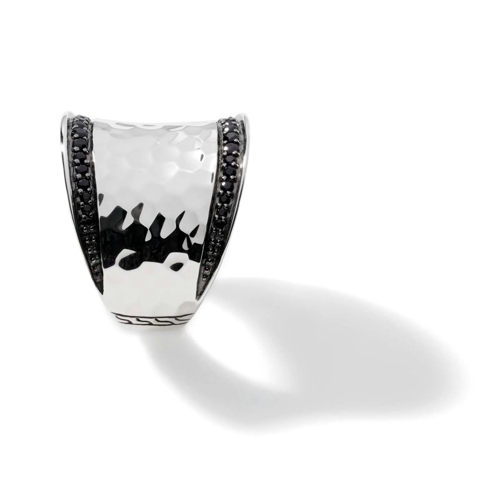 Women John Hardy Statement^Palu Saddle Ring, Sterling Silver, Pave