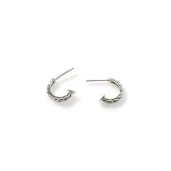 Women John Hardy Statement^Pear Drop J Hoop Earring, Sterling Silver