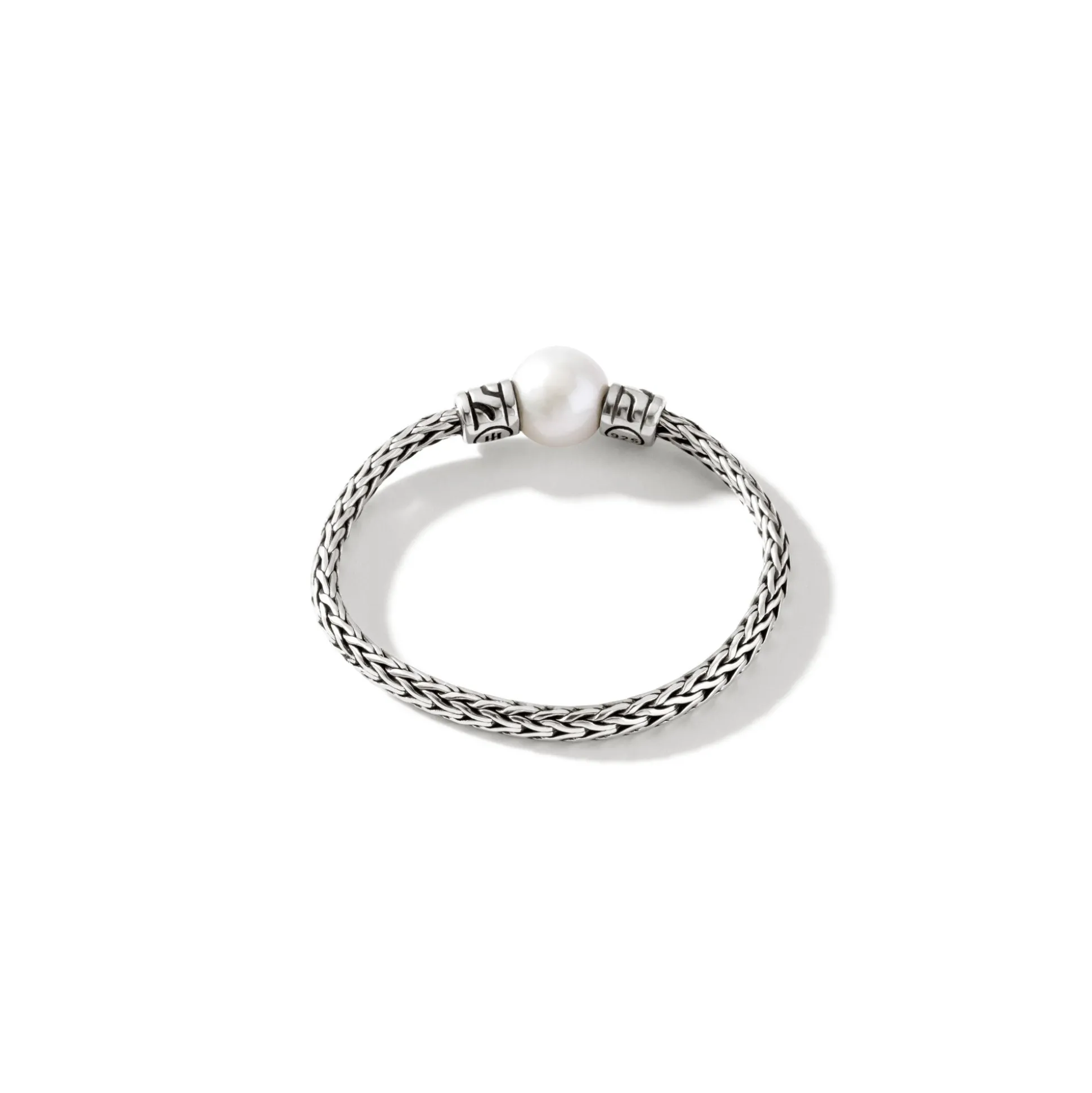 Women John Hardy Soft^Pearl Chain Band Ring, Sterling Silver