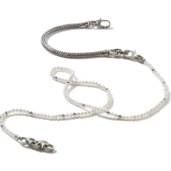Men John Hardy Beads^Pearl Chain Convertible Wrap, Sterling Silver