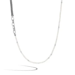 Men John Hardy Beads^Pearl Chain Convertible Wrap, Sterling Silver