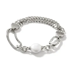 Men John Hardy Chains^Pearl Chain Link Bracelet, Sterling Silver
