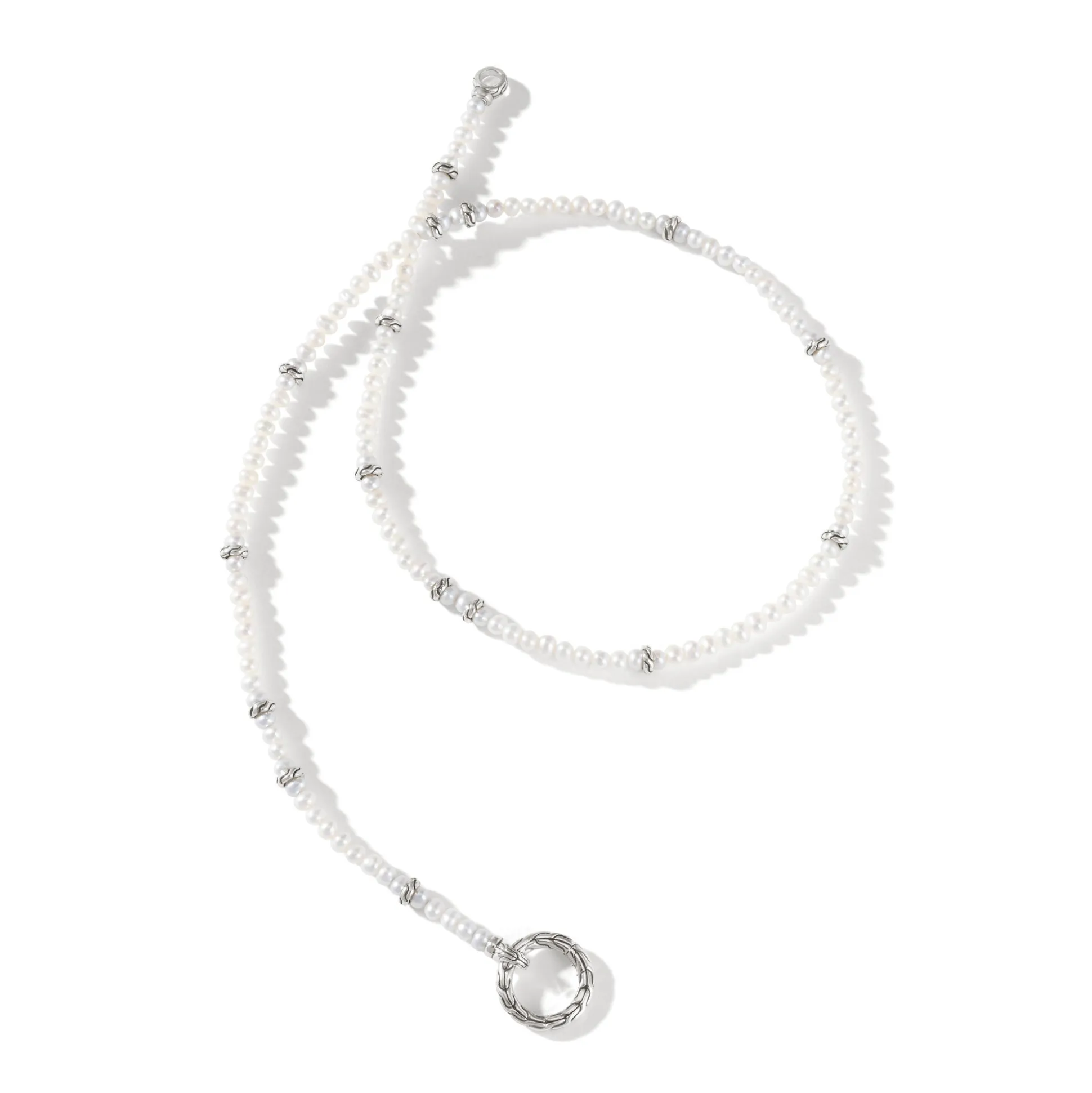 Women John Hardy Layering^Pearl Keyring Necklace, Gold