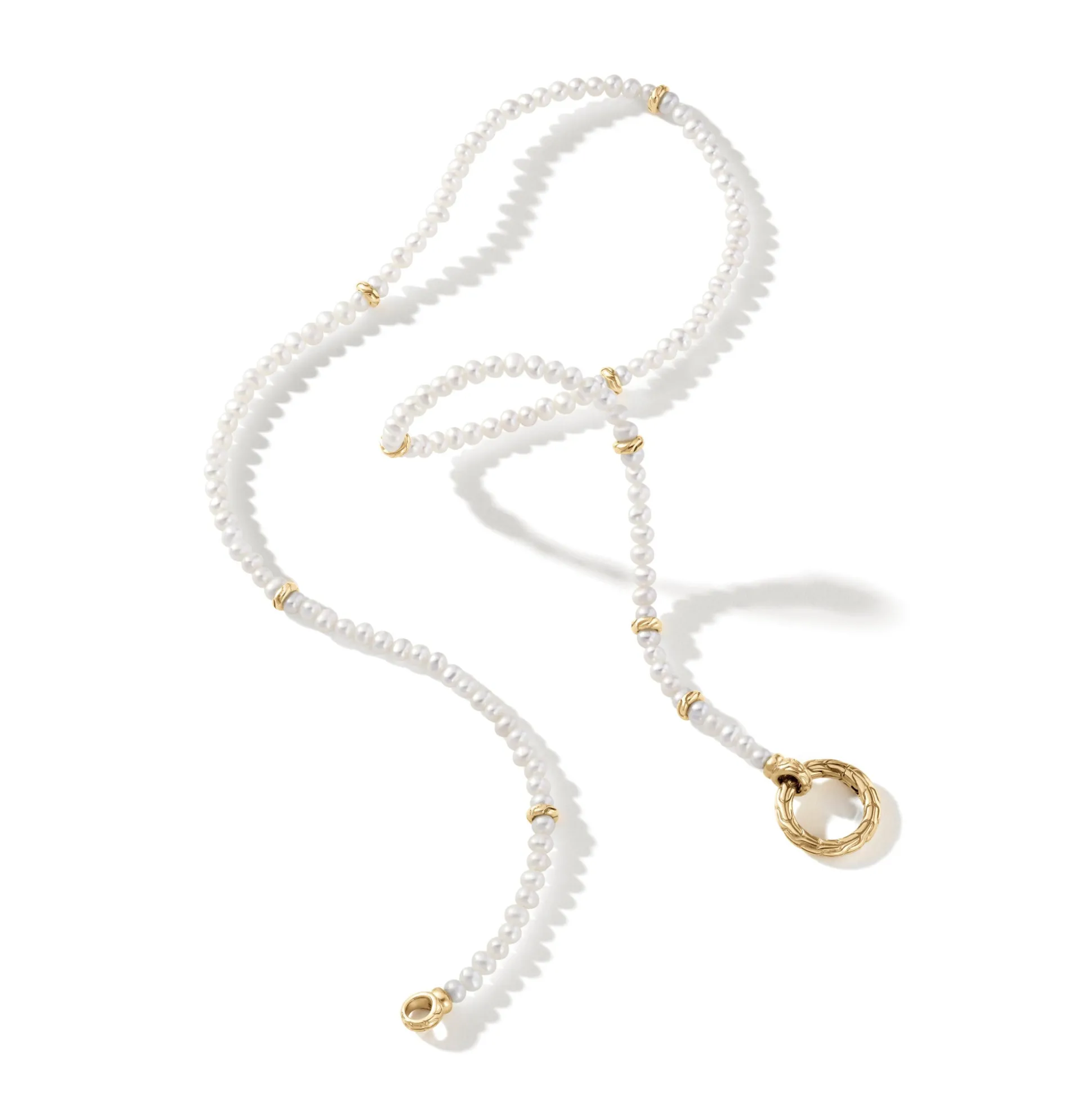 Women John Hardy Layering^Pearl Keyring Necklace, Sterling Silver