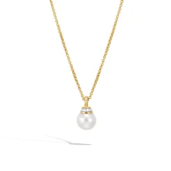 Women John Hardy Pendants^Pearl Pendant Necklace, Gold, Diamonds