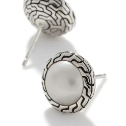Men John Hardy Studs^Pearl Stud Earring, Gold
