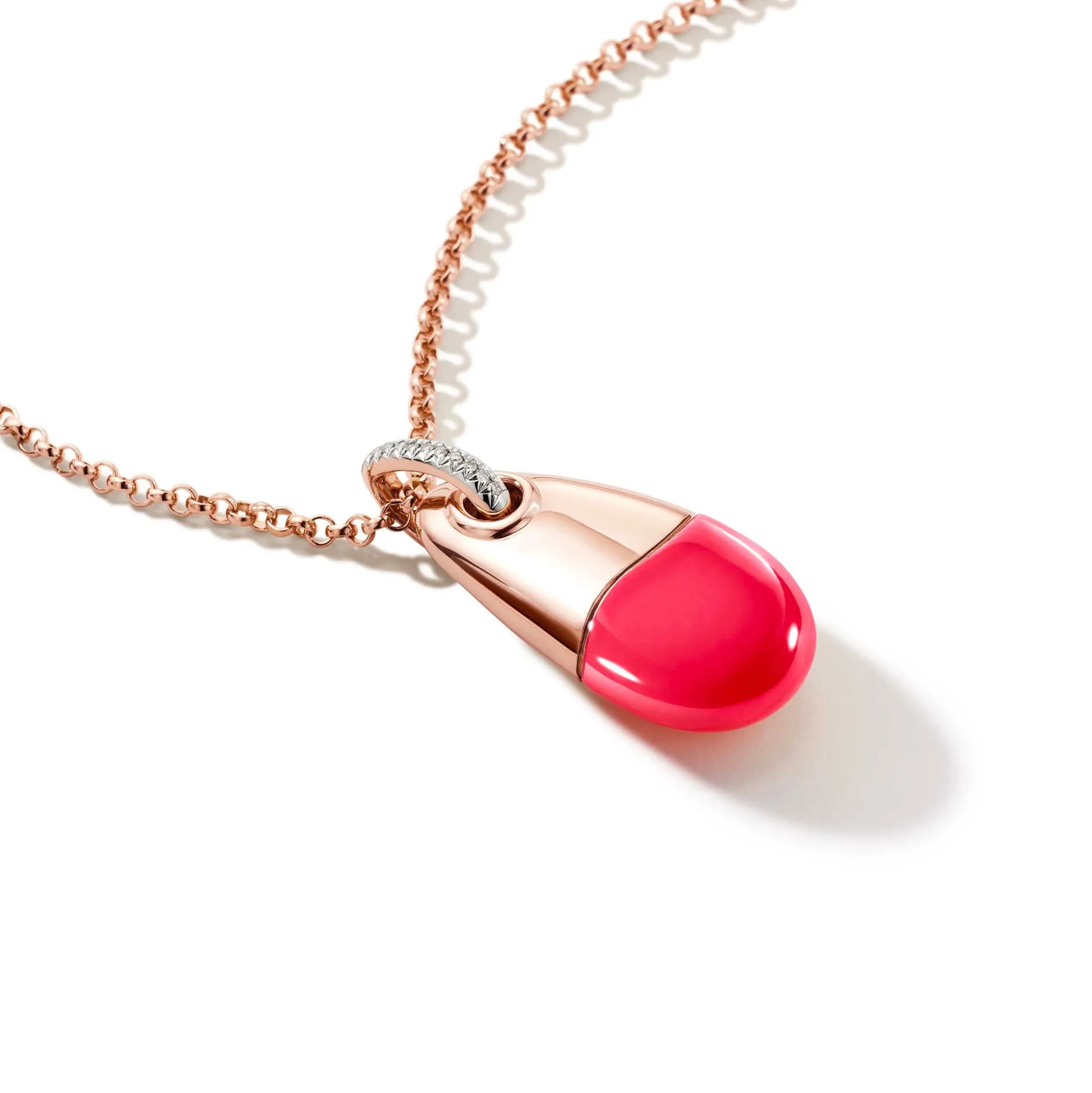 Men John Hardy Tags & Pendants^Pebble Necklace, Gold, Silver, Diamonds