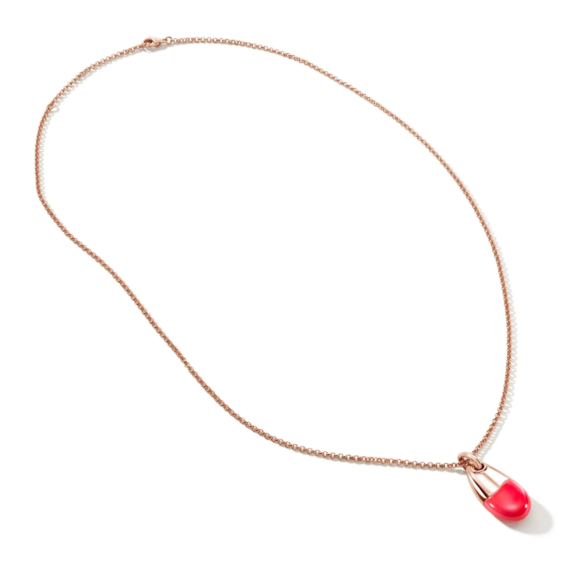 Men John Hardy Tags & Pendants^Pebble Necklace, Gold, Silver, Diamonds
