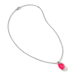Men John Hardy Tags & Pendants^Pebble Necklace, Sterling Silver, Diamonds