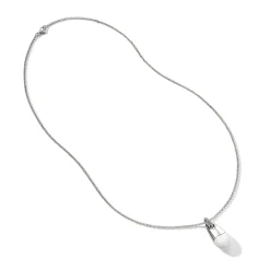 Men John Hardy Tags & Pendants^Pebble Necklace, Sterling Silver, Diamonds