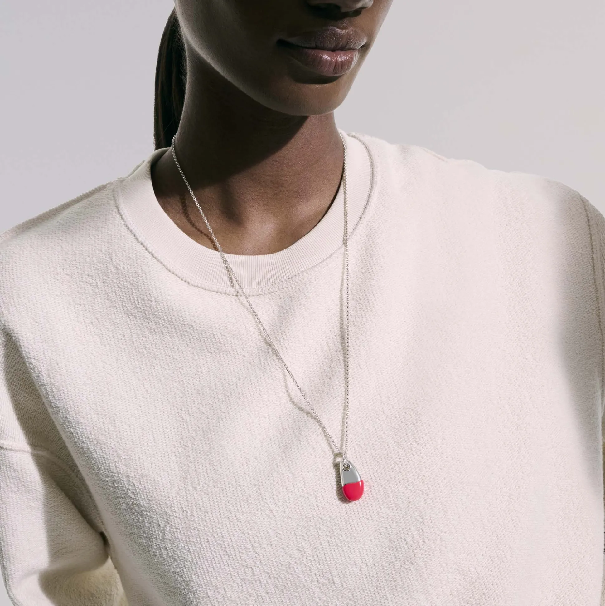 Men John Hardy Tags & Pendants^Pebble Necklace, Sterling Silver, Diamonds