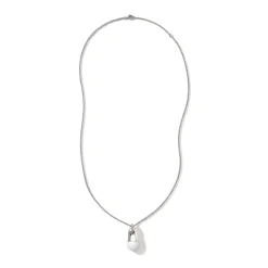 Men John Hardy Tags & Pendants^Pebble Necklace, Sterling Silver, Diamonds