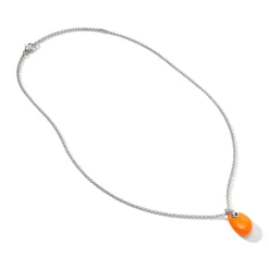 Men John Hardy Tags & Pendants^Pebble Necklace, Sterling Silver, Diamonds