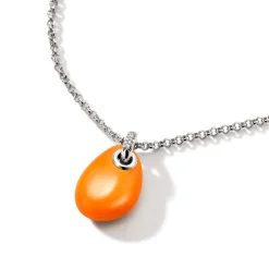 Men John Hardy Tags & Pendants^Pebble Necklace, Sterling Silver, Diamonds