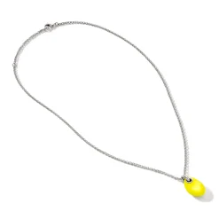 Men John Hardy Tags & Pendants^Pebble Necklace, Sterling Silver, Diamonds