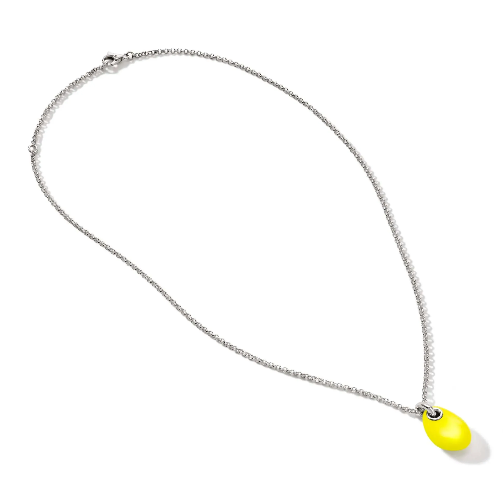 Men John Hardy Tags & Pendants^Pebble Necklace, Sterling Silver, Diamonds