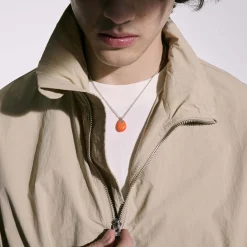 Men John Hardy Tags & Pendants^Pebble Necklace, Sterling Silver, Diamonds