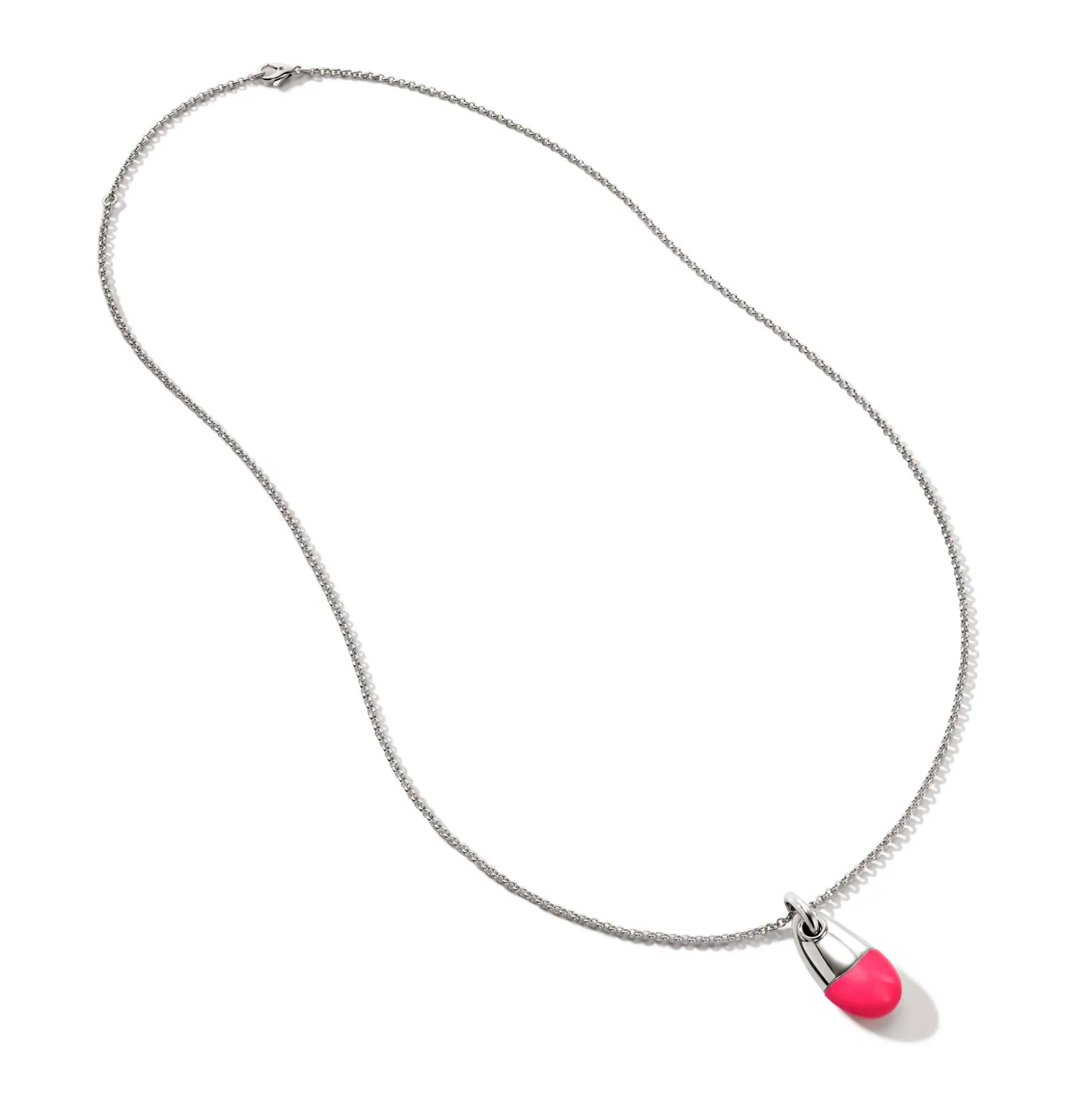 Men John Hardy Tags & Pendants^Pebble Necklace, Sterling Silver, Diamonds