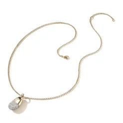 Men John Hardy Tags & Pendants^Pebble Pendant, Sterling Silver, Diamonds