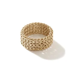 Women John Hardy Soft^Rata Chain Band Ring, Sterling Silver, Wide