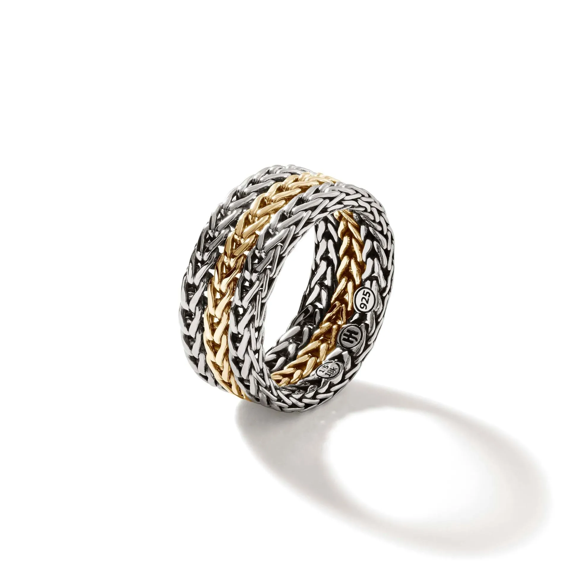 Women John Hardy Soft^Rata Chain Band Ring, Sterling Silver, Wide