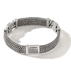 Men John Hardy Chains^Rata Chain Bracelet, Dark Silver, Gemstone