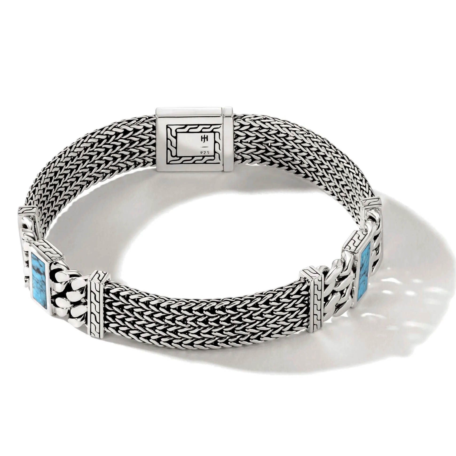 Men John Hardy Chains^Rata Chain Bracelet, Dark Silver, Gemstone