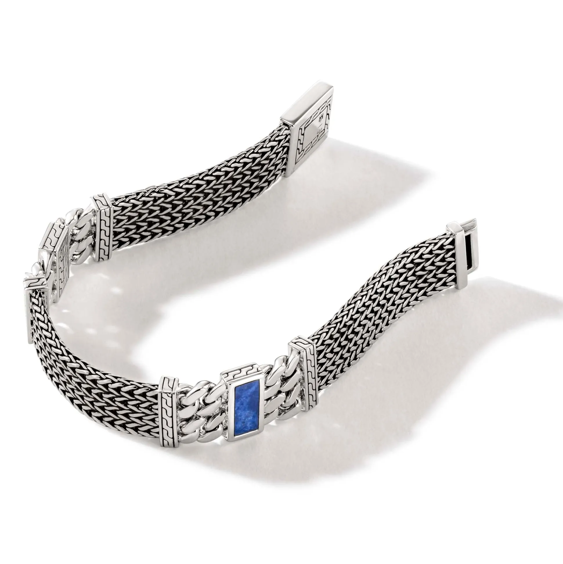 Men John Hardy Chains^Rata Chain Bracelet, Dark Silver, Gemstone