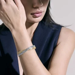 Men John Hardy Chains^Rata Chain Crossover Bracelet, Gold, Silver