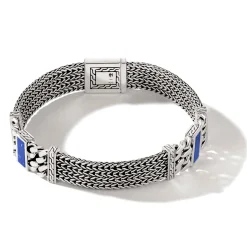 Men John Hardy Chains^Rata Chain Inlay Bracelet, Silver, Gemstone