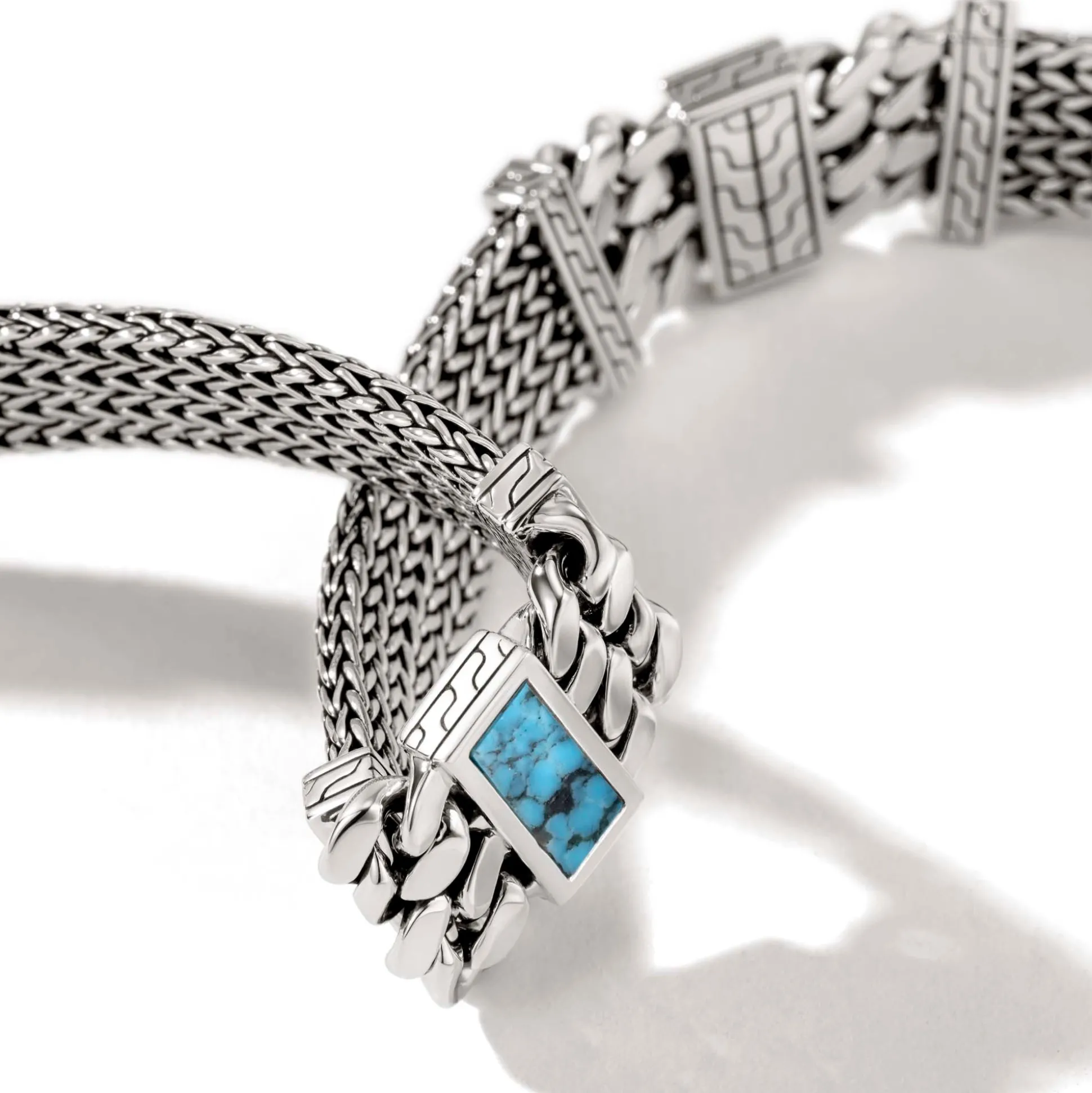 Men John Hardy Chains^Rata Chain Inlay Bracelet, Silver, Gemstone
