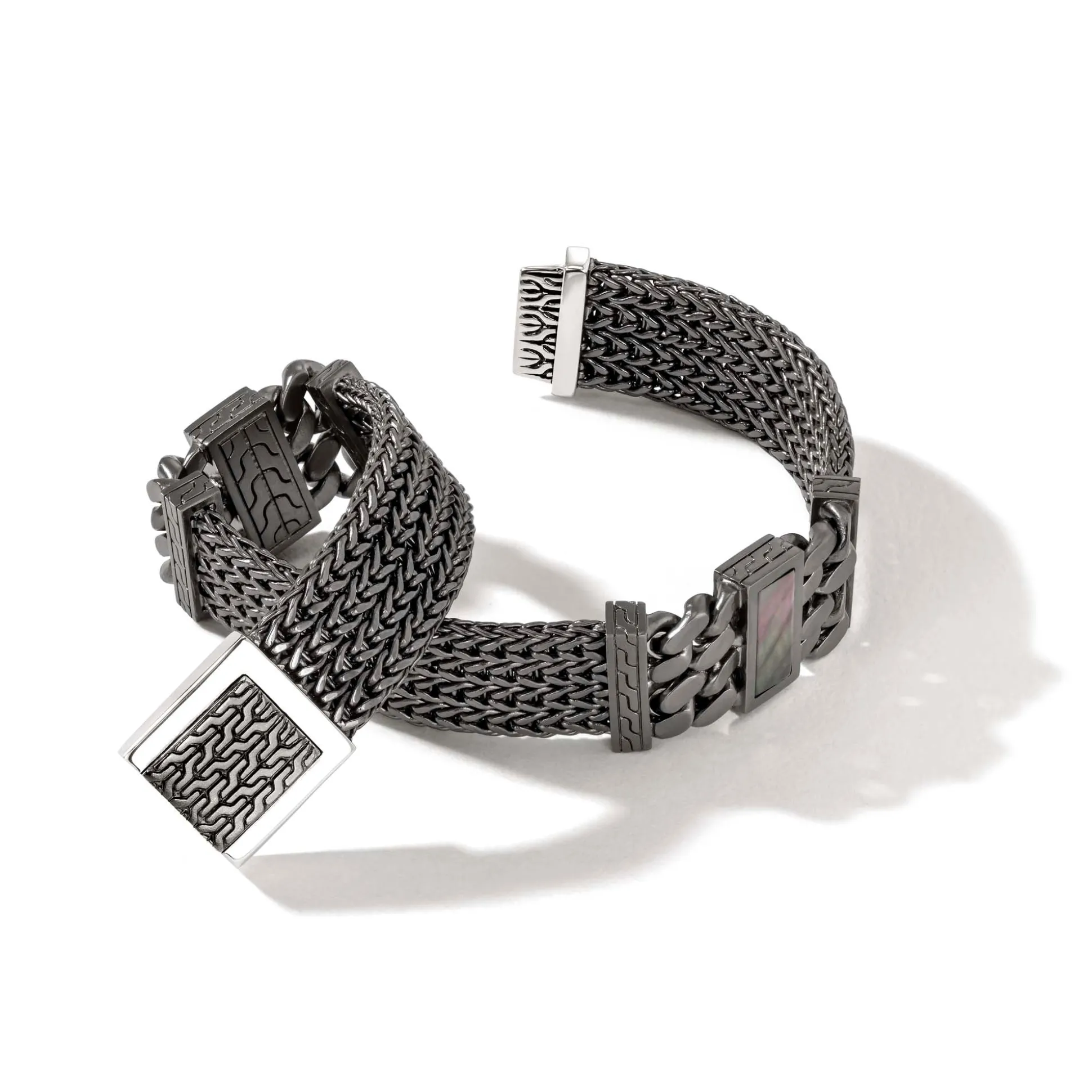 Men John Hardy Chains^Rata Chain Inlay Bracelet, Silver, Gemstone