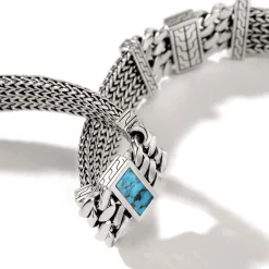 Men John Hardy Chains^Rata Chain Inlay Bracelet, Silver, Gemstone
