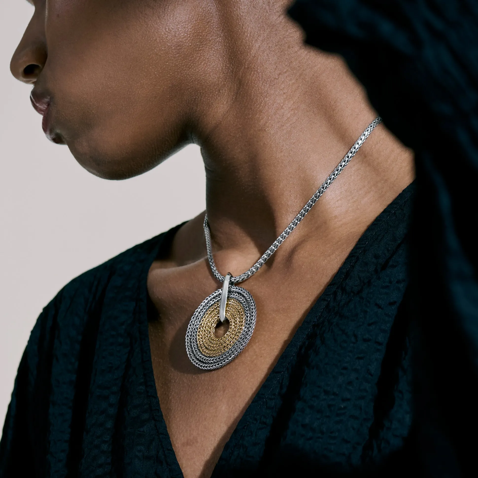 Women John Hardy Pendants^Rata Chain Pendant Necklace, Silver, Gold