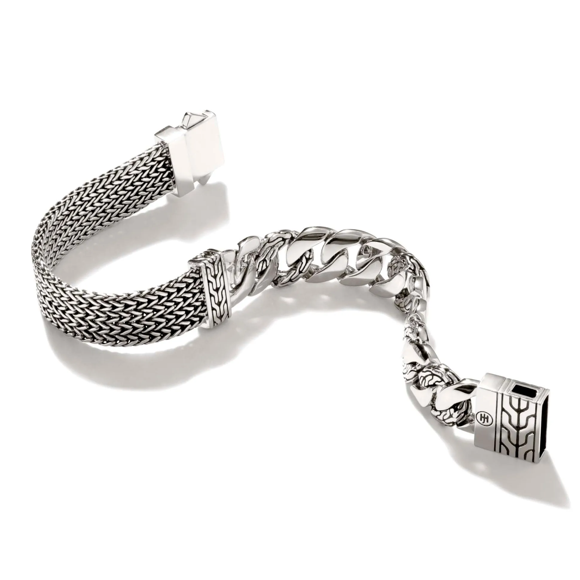 Men John Hardy Chains^Rata Curb Chain Bracelet, Sterling Silver