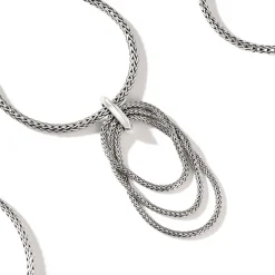 Women John Hardy Pendants^Soft Chain Pendant Necklace, Silver, 2.5Mm