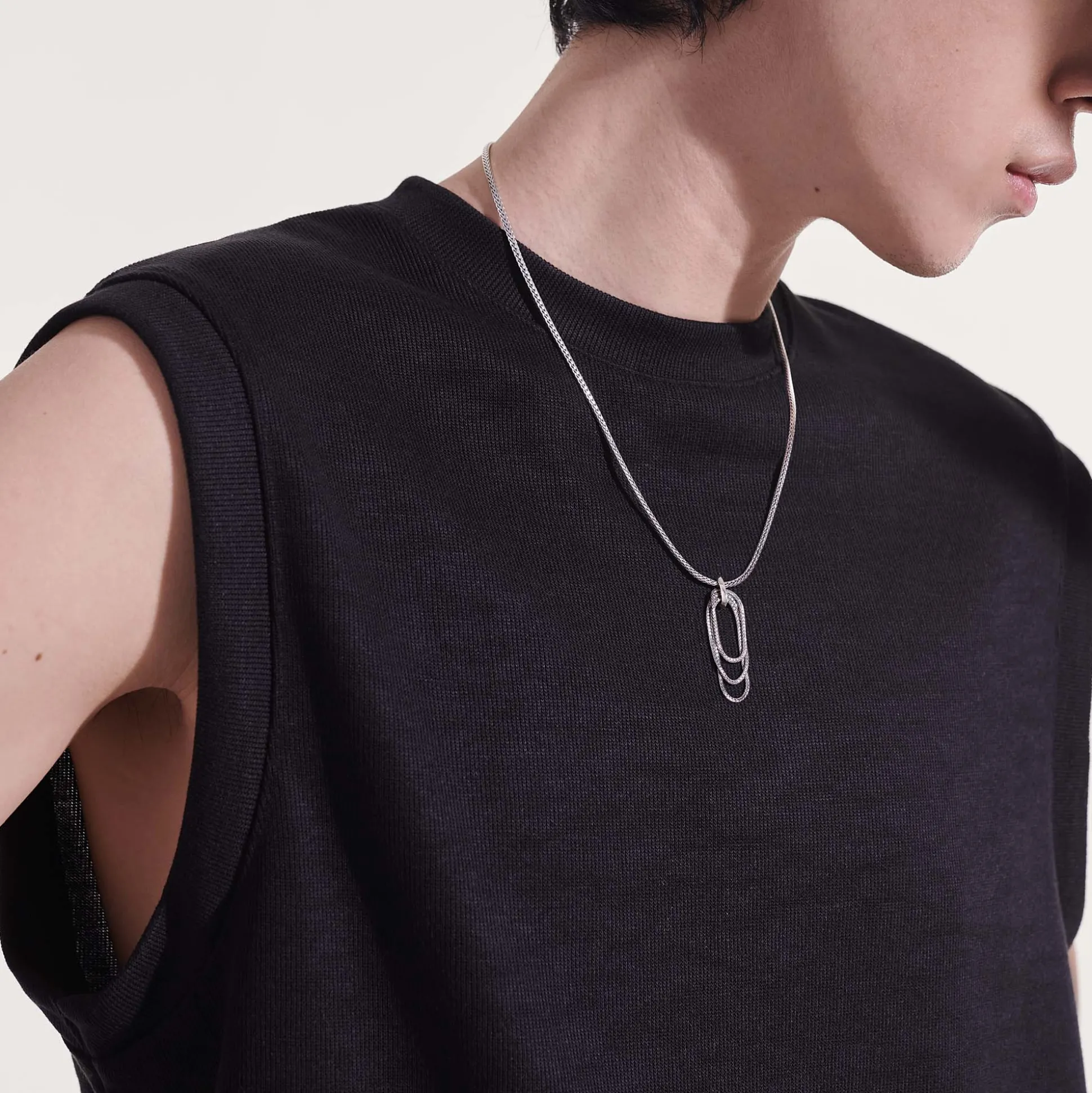 Women John Hardy Pendants^Soft Chain Pendant Necklace, Silver, 2.5Mm