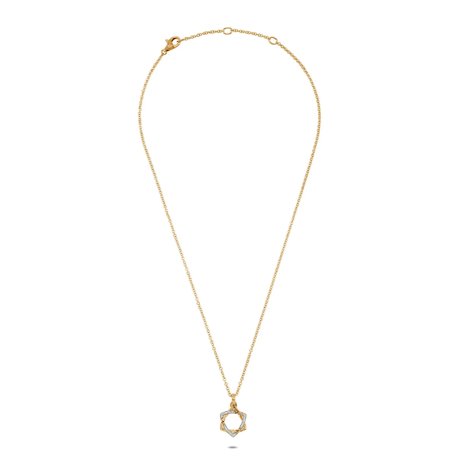 Women John Hardy Pendants^Star Of David Pendant Neckalce, Gold, Diamonds