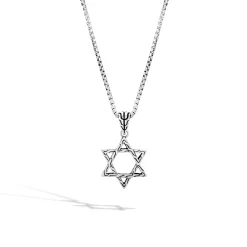 Men John Hardy Tags & Pendants^Star Of David Pendnat Necklace, Silver