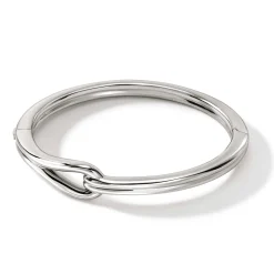 Men John Hardy Cuffs^Surf Hinged Bangle, Sterling Silver