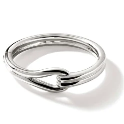 Men John Hardy Cuffs^Surf Hinged Bangle, Sterling Silver, Wide