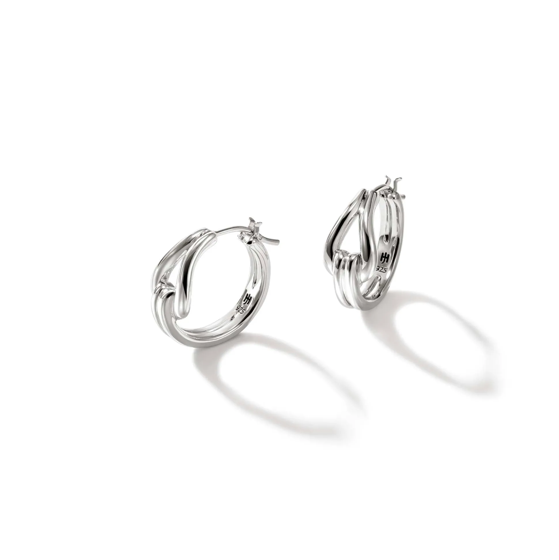 Women John Hardy Statement^Surf Hoop Earring, Sterling Silver, Small