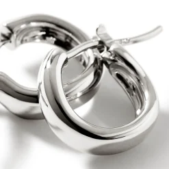 Women John Hardy Statement^Surf Huggie Earring, Sterling Silver