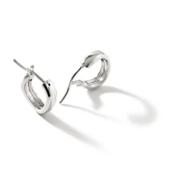 Women John Hardy Statement^Surf Huggie Earring, Sterling Silver